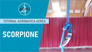 Aerial silks tutorial  SCORPIONE  Artinaria Aerial Lab [upl. by Leroj132]