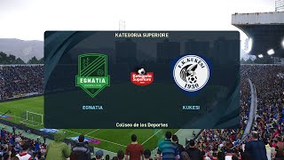 KS Egnatia Rrogozhinë vs FK Kukësi 26012023 Kategoria Superiore PES 2021 [upl. by Adnac993]