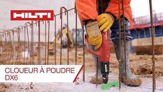 Faites vos fixations dans le béton avec le cloueur à poudre Hilti DX 6 [upl. by Lothario]