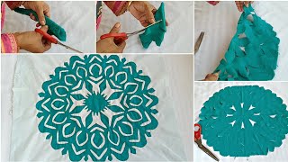 Aplic Work Tutorial step by Step cutting work Applique Sindhs Beauty [upl. by Aisenet711]