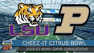 CheezIt Citrus Bowl 2023  LSU vs Purdue  Full Game Highlights NCAA 14 Sim [upl. by Hayifas]