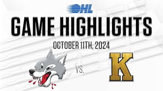 OHL Highlights Sudbury Wolves  Kingston Frontenacs Oct 11 2024 [upl. by Asined617]