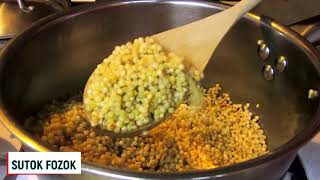 Tarhonya Készítése  Tarhonya Pasta how to cook  Sutok Fozok [upl. by Awhsoj]