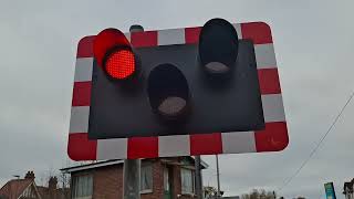 antrim station level crossing co antrim 291024 [upl. by Arlin]