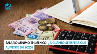 Salario mínimo en México ¿A cuánto se espera que aumente en 2025 [upl. by Keely249]