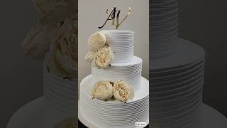 Three tier wedding cake cake birthdaycake foodshorts birthdayparty cakebirthday [upl. by Resarf194]