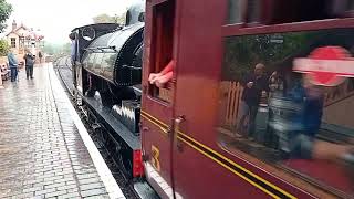 SVR Autumn Steam Gala 11456 LMS saddle tank engine arrived at Bewdley Station Saturday 2192024 [upl. by Thaddaus813]