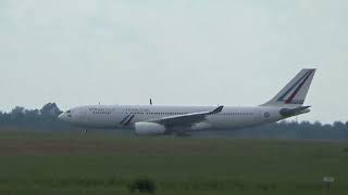 Airbus A330243 France Government take off from EPRZ Rzeszów Jasionka [upl. by Fessuoy573]