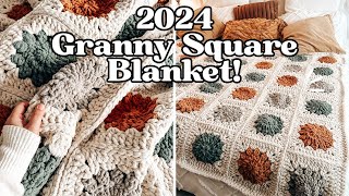 Beginners Granny Squares Blanket Crochet Tutorial  CJ Design [upl. by Feriga297]