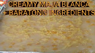 MAJA BLANCA  MURANG INGREDIENTS  Panlasang Pinoy Recipe [upl. by Licna]