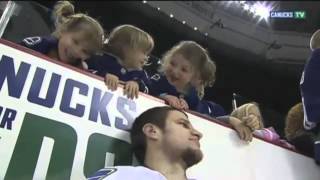 Kevin Bieksa Attacked by Kids at Superskills  12212 HD [upl. by Rozella]