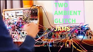 Nov 1 Two glitchy jams  Live Eurorack performances sequenced by Compare 2 [upl. by Candi81]