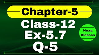 Class 12 Ex 57 Q5 Math  Differentiability  Q5 Ex 57 Class 12 Math  Ex 57 Q5 Class 12 Math [upl. by Liamaj631]