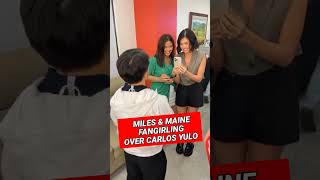 Miles Ocampo amp Maine Mendoza FANGIRLING Over Carlos Yulo  Eat Bulaga Dabarkads TVJ TV5 Jowapao  IK [upl. by Eillib]