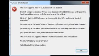 How to enable this host supports intel vtx but intel vtx is disabled [upl. by Timothea880]