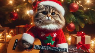 cat singing silent night Christmas song [upl. by Flagler]