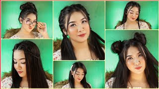 6 Easy amp Cute Hairstyles For Girls  ৬ টি সহজ হেয়ারস্টাইল মেয়েদের জন্য  Hairstyles For Teenagers🤩 [upl. by Zerdna754]