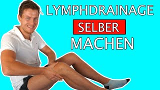 Lymphdrainage selber machen Beine Anleitung  Beinödeme Behandlung [upl. by Amersham]