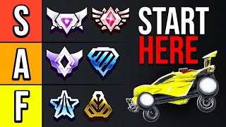 The Best Mechanics YOU Should Learn At EVERY Rank ROCKET LEAGUE TIER LIST [upl. by Jacinta]