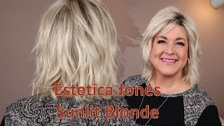 Estetica Jones in SUNLIT BLONDE  BRAND NEW COLOR in this beloved shag style [upl. by Kalindi]