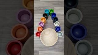 Colorful Wooden Balls Sorting Asmr [upl. by Millda]