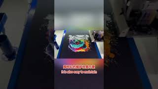 Double station DTG digita printer working video [upl. by Denby690]