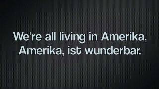 Rammstein  Amerika lyrics in Deutsch HD [upl. by Pilloff739]