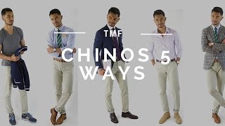 How to Wear Chinos 5 Ways [upl. by Redna376]