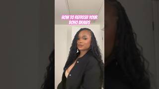 How to Refresh Your Boho Knotless Braids [upl. by Lonna583]