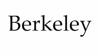 How to Pronounce Berkeley [upl. by Forkey]