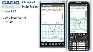 ClassPad Help 952  Using InterActive DiffCalc [upl. by Pascha]