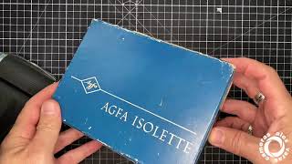 Agfa Isolette III model 2 with papers and custom leather case [upl. by Yorztif]