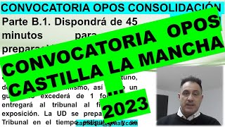 😢EXPLICACIÓN Convocatoria OPOS 2023 Castilla la MANCHA Unidad Didáctica y Temas ¿Qué hay que hacer [upl. by Odrick]