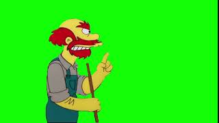 Green Screen Soundbyte Groundskeeper Willie Slap Willie Around [upl. by Ubana]