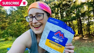 Mountain House Adventure Meal Biscuits and Gravy Review [upl. by Shaughnessy]