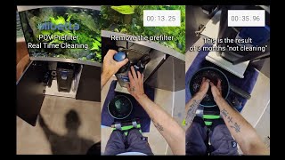 POV Aquarium prefilter cleaning in real time [upl. by Olocin973]