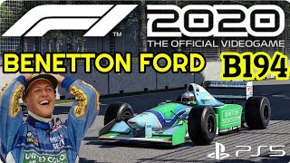 F1 2020 PROVIAMO LA BENETTON B194 DI SCHUMACHER 💥 GAMEPLAY T300 PS5 [upl. by Ron849]