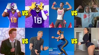 100 BEST FORTNITE DANCES IN REAL LIFE [upl. by Dorkas814]