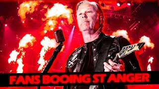 JAMES HETFIELD REACTION WHEN THE CROWD BOOS ST ANGER LIVE 2022 METALLICA [upl. by Dihsar357]