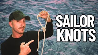 HOW TO TIE SAILOR KNOTS  BOWLINE CLOVE HITCH SHEET BEND amp MORE [upl. by Ubald]