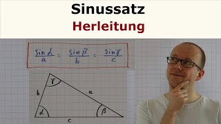 Sinussatz  Herleitung [upl. by Epps691]