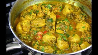 Coconut Curry Chicken TastyTuesdays  CaribbeanPotcom [upl. by Kellen]