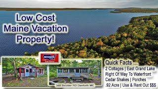 Low Cost Maine Lake Camps  Maine Real Estate [upl. by Thordis897]