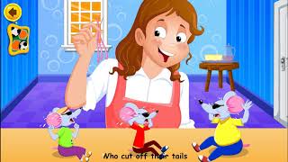 Three Blind Mice  Super Simple Nursery Rhymes for Kids  Most Popular Children Rhymes by BooBoo [upl. by Gnauq]