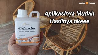 Tutorial Finishing Kursi Rotan Pakai Biopolish Natural Oil [upl. by Ratib]