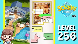 Screw Home Level 256 Solution Walkthrough [upl. by Aiuqal499]