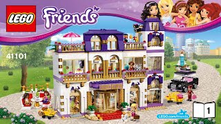 LEGO instructions  LEGO Friends  41101  Heartlake Grand Hotel Book 1 [upl. by Linder]