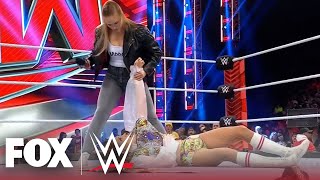 Ronda Rousey returns to Raw Lita challenges Becky Lynch  MONDAY NIGHT RAW  WWE on FOX [upl. by Kcim]