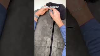 Water Stained 5500 Ralph Lauren Purple Label Suede Jacket Cleaning [upl. by Ttessil]