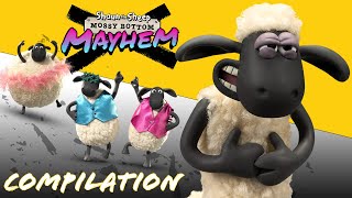 ⭐NEW⭐ Shaun the Sheep 🐑🤪 Mossy Bottom Mayhem Complete Epic Compilation [upl. by Annayoj]